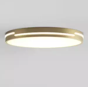 Artika Delray 15 in. 1-Light Modern Gold LED 5 CCT Flush Mount Ceiling Light - Picture 1 of 4