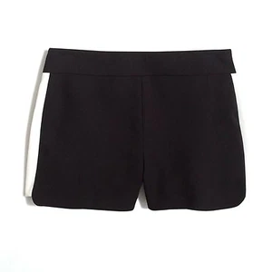 J.Crew - 2 (XS) - NWT - B&W Tuxedo Striped Drape Scuba Knit Shorts  - Picture 1 of 3