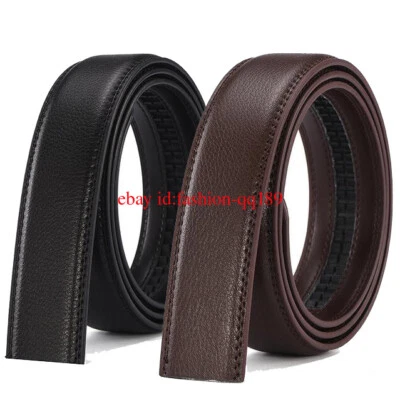 XYNHH619 Herren Gürtel Echt leder Ersatz Automatik gürtel ohne Schnalle 3.5cm breit Neu