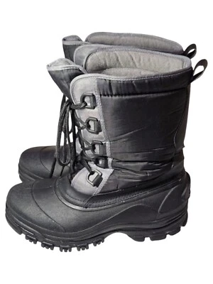 Botas de nieve de invierno S3-Ozark Trail Bode 5 para hombre talla 9 negras y grises aisladas Foto 1 de 4