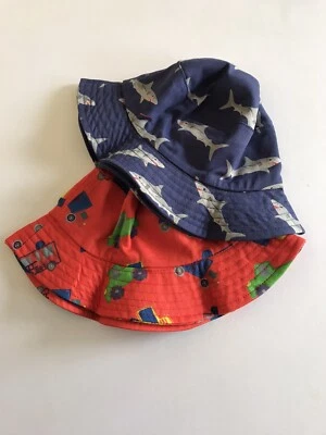 NEXT Baby Boys 2 Pack Trucks/Sharks Sun Hats Age 1-2 Years *BNWT* - Image 1 of 3