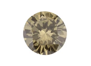 Loose Natural Round Color Diamond 0.62 Cts Certified Fancy Yellowish Brown IGI - Picture 1 of 9