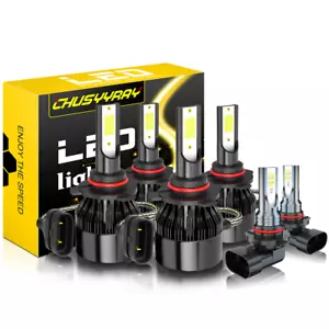 Kit de bombillas antiniebla combo de faros LED para Toyota Matrix 2003-2008 - 6X 6000K - Imagen 1 de 12