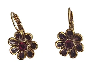 Joan Rivers viktorianische Ohrringe Emaille Strass - Bild 1 von 2