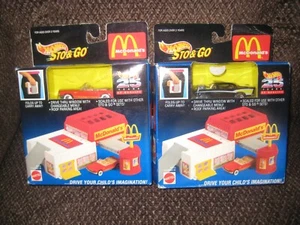 1994 MATTEL MCDONALDS 2 HOT WHEELS STO& GO  PLAYSET 65613 - Picture 1 of 3