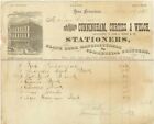 1879 San Francisco California Cunningham, Curtiss & Welch Stationers letterhead 