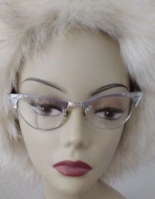 Винтажный Cat очки мост штамп 1/10 12k GF кабель шаблоны штамп 4 1/4 квасцы - Изображение 1 из 4