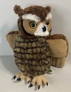 Wild Republic Cuddlekin Great Horned Owl 12" Plush Forest adorable plushie Soft - Picture 1 of 4