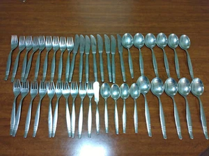 Solingen Furst Bes Teck Stainless Steel Flatware 43 Pcs Forks Knives Spoons - Picture 1 of 24