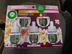 Air Wick Plug Olio Profumato Ricarica (5) Fiori Bianchi e Melone Delizie Estive - Foto 1 di 4