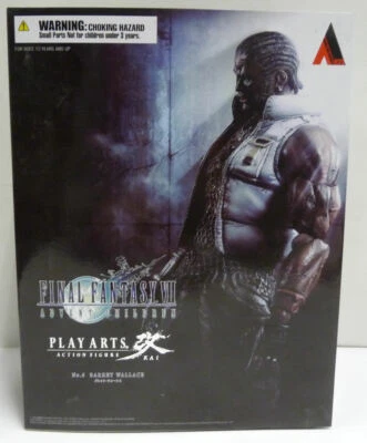 ACTION FIGURE - SQUARE ENIX FF7 ADVENT CHILDREN BARRET WALLACE PLAY ARTS NEW - Immagine 1 di 4