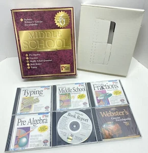 Pro One Multimedia Middle School W/ Webster Encyclopedias 5/6 Discs Still Sealed - Photo 1/5