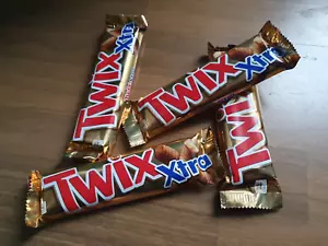 8 riegel twix xtra 8 x 37,5 gr. zucker- und fettbasierte energie + eiweiß - Bild 1 von 2