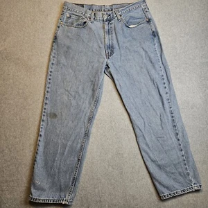 Levis 505 Jeans Mens 36X29 Blue Denim Work Dad Worn READ DISCRIPTION 222 - Picture 1 of 17