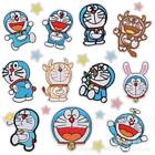 20Pcs Doraemon Jingle Cat Iron/Sew On Embroidered Patch Decors Badge Diy Clothes