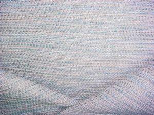 1-1/8Y Cowtan & Tout 11593 Bottega Linen Beige Aqua Outdoor Upholstery Fabric - Picture 1 of 4
