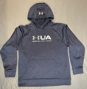 Sudadera con capucha Under Armour Cold Gear para hombre grande azul brezo - Imagen 1 de 11