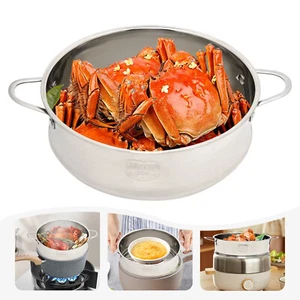 16cm Stainless Steel Food Steamer Basket Stockpot Pot Steam Pot Cooker - Picture 1 of 20