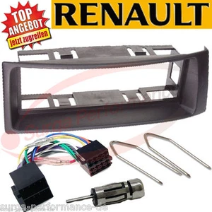 Marco Montaje para 1 din Autorradio En Renault Megane Scenic Desde 1996 Negro - Imagen 1 de 24