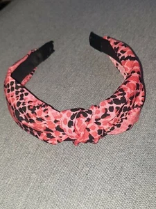 Boohoo Snake Twist Knot Headband Neon-Pink One Size - Picture 1 of 5