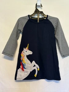 Fancy Collection Girl Dress w/Unicorn Applique & Embroidery Long Sleeve ~Sz.D(4) - Picture 1 of 6