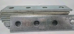 4-Hole Flat Splice Plate for Unistrut / B-Line Channel P1067 Zinc (10 Pc) - Picture 1 of 1