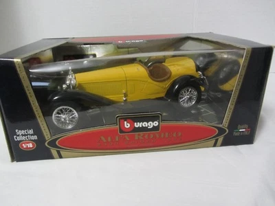 BURAGO ALFA ROMEO 2300 SPYDER 1932 FUNDIDO A PRESIÓN 1/18 ITALIA CAJA DE FÁBRICA NUEVO SELLADO Foto 1 de 4