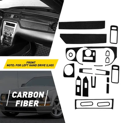 Kit protector de cubierta delantera interior de fibra de carbono para Ford Mustang 2009-2013 Foto 1 de 4