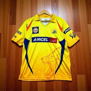 Reebok Chennai Super Kings Herren Cricket Trikot Gelb XL Offiziell - Bild 1 von 14