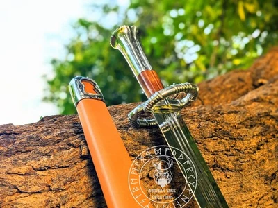 Espada Katzbalger - Espada medieval renacentista hecha a mano con vaina de cuero Foto 1 de 4