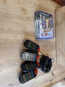 Sony PlayStation 2 Buzz 4 Game Bundle & 4x Buzzers - Picture 1 of 9