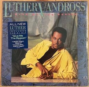 Luther Vandross-Give Me The Reason 1986 Epic LP SEALED NEW w/ Hype Sticker - Picture 1 of 2