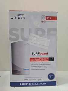 Arris SURFboard S33 V2 Desktop DOCSIS 3.1 Cable Modem - New - Afbeelding 1 van 3