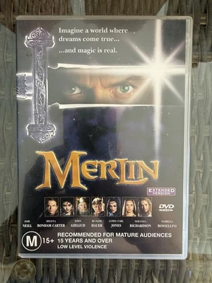 MERLIN: EXTENDED VERSION (2002) DVD NEW (UNSEALED) REGION 4 SAM NEILL MINISERIES - image 1 of 4