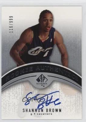 2006-07 SP Authentic Rookie Authentics /999 Shannon Brown #115 Rookie Auto RC - Image 1 of 2