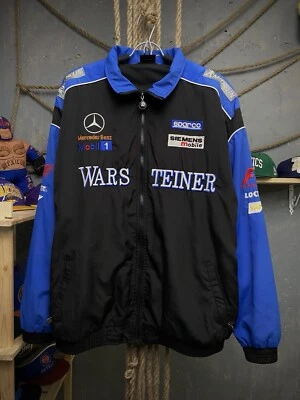 Vintage Mercedes Benz Mclaren Warsteiner Racing Track Jacket F1 Men Size L Black - Image 1 of 4