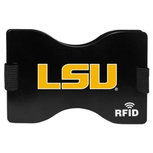 LSU Tigers Wallet RFID Blocking Slim Pocket Money Clip NCAA College Sports Fan - Picture 1 of 4