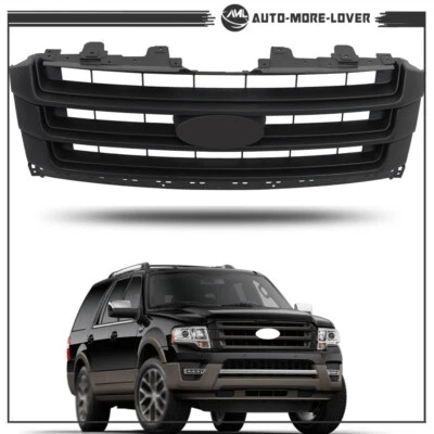Parrilla superior delantera negra mate FL1Z8200B para Ford Expedition 2015-2017 Foto 1 de 4