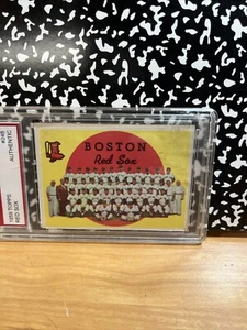 1959 Topps #248 Red Sox Team Checklist - AUTHENTICATED - Picture 1 of 5