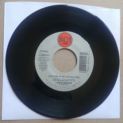 LORRIE MORGAN A Picture Of Me Without You 45 7" COUNTRY Vinyl Record RCA Records - Image 1 of 2