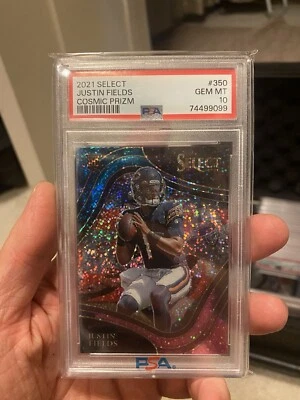2021 Select Cosmic Field Level Justin Fields PSA 10 - Image 1 of 2