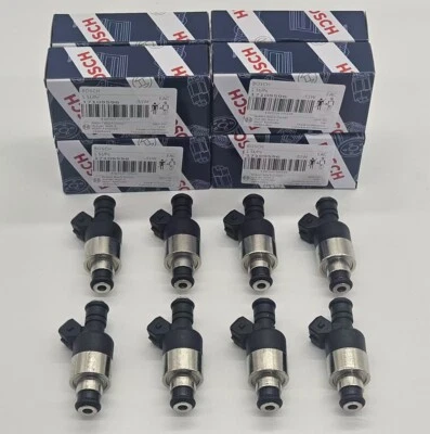 8X ORIGINAL BOSCH OEM FUEL INJECTORS 17109596 FOR 96-00 CHEVROLET GMC 7.4L V8 - Image 1 of 4