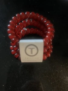Teleties Large hair ties Scarlet Red Set Of 3 - Picture 1 of 2
