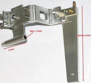 Z type 110mm rudder with strut for 3/16" (4.76mm) flex cable rc boat #1163 - Picture 1 of 7