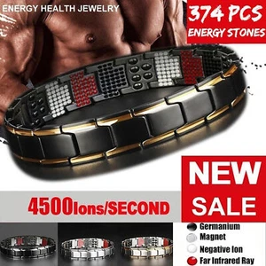 Magnetic Bracelet Healing Therapy Arthritis Pain Relief Weight Loss Men Women - Picture 1 of 14