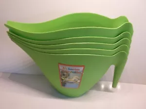 732962231573 (5) Green Plastic Watering Can 12" x 7" x 5" - Picture 1 of 2