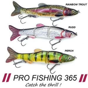 Pike Fishing Bait Lure Realscale Countdown Savage Swimbait Gear Free Wire Trace - Picture 1 of 21