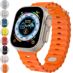 For Apple Watch 49mm Ultra 8-1 SE 38/40/42/44/41/45mm Ocean Strap Replace Bands - Picture 1 of 38