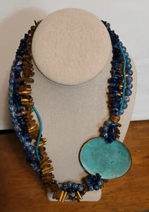 Exotische Halskette im Tulla Booth Stil - Vintage - Bild 1 von 11