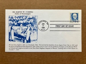 1988 45c Harvey Cushing, M.D. 2188 KMC Venture First Day Cover - Picture 1 of 2